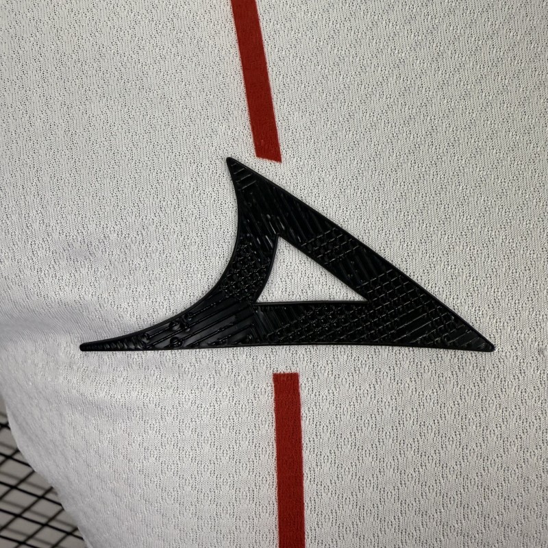 Player Version 25/26 Club Necaxa White with Red Pinstripe Jersey