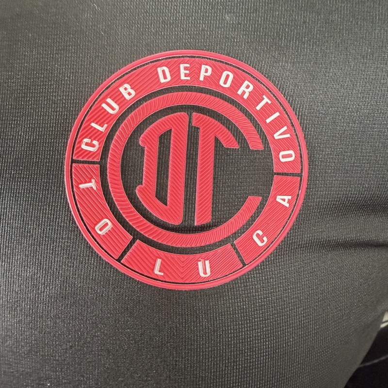 Player Version 25/26 Deportivo Toluca FC Black Goalkeeper Long Sleeve Jersey with Polo Collar