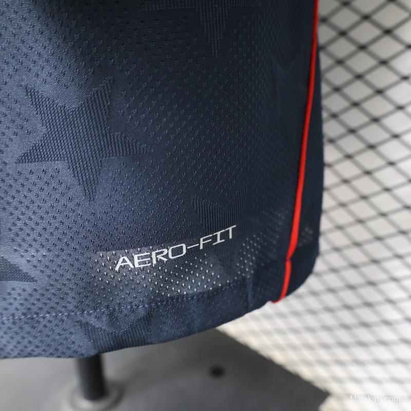 Player Version 2026 USA Navy Blue with All-Over Star Pattern Away Jersey