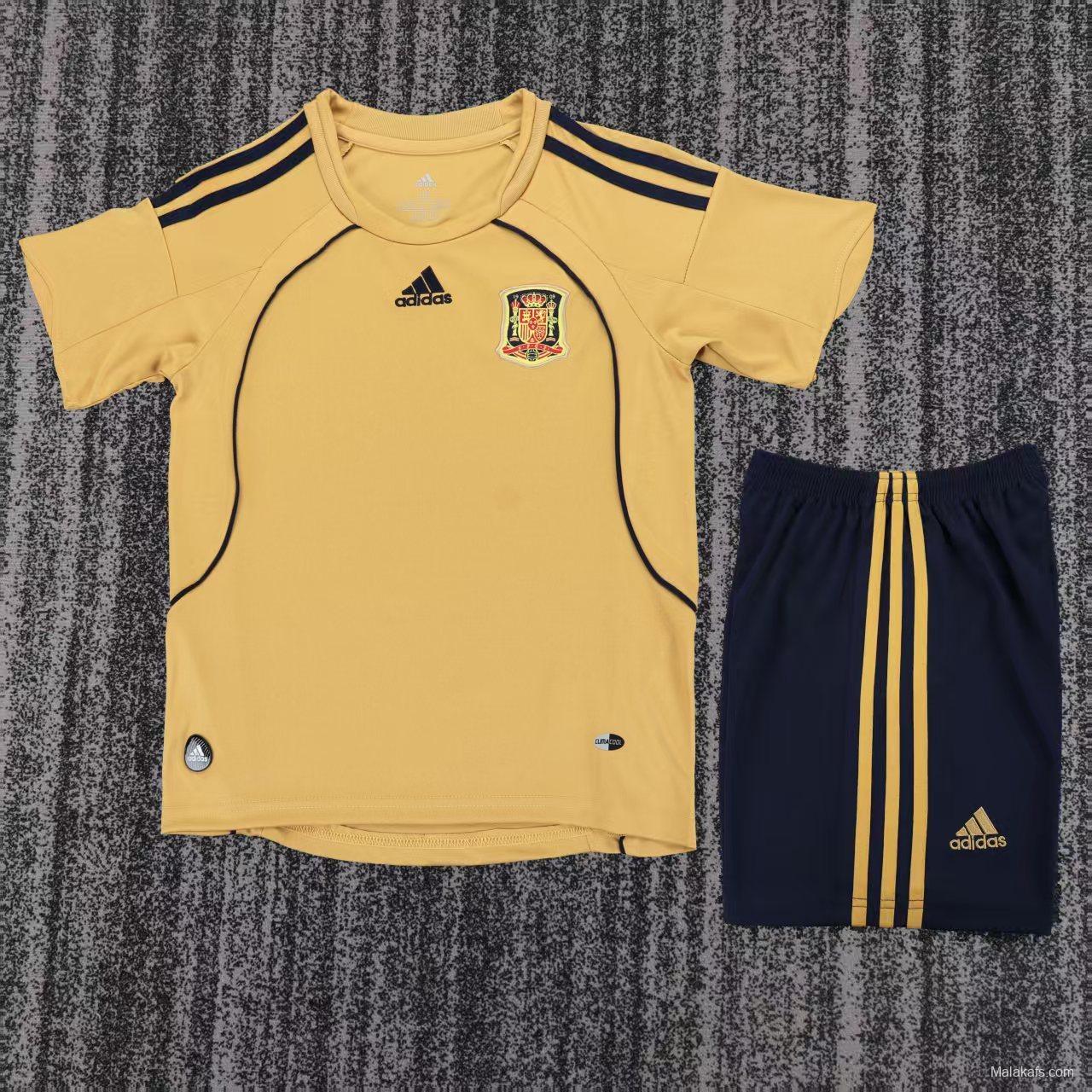 Retro 2008 Kids Spain Away Jersey