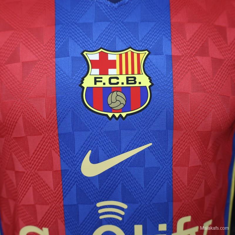 Player Version 26/27 FC Barcelona Home Red Blue  Stripe Jersey