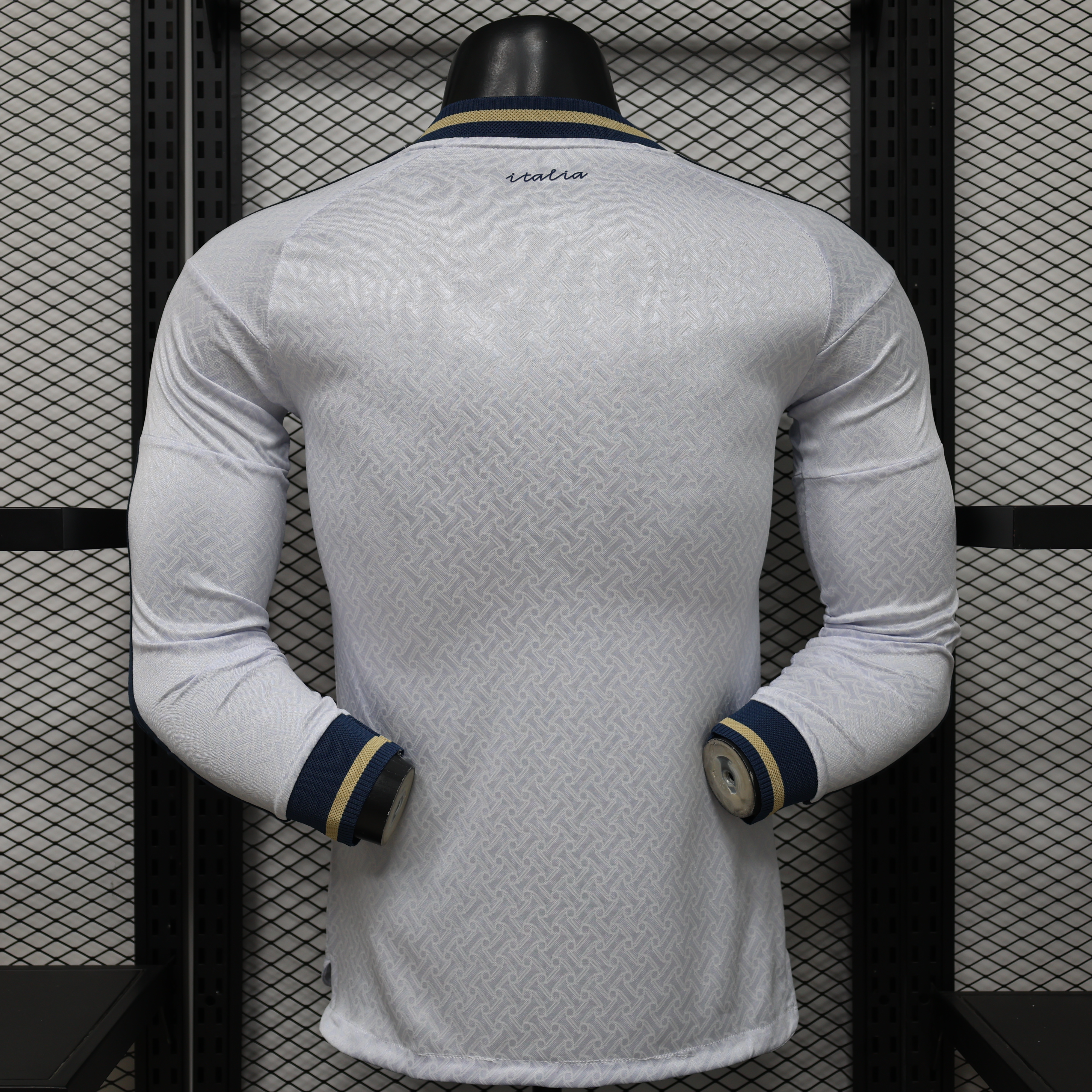 Player Version 2026 Italy Away White  Long Sleeve Jersey