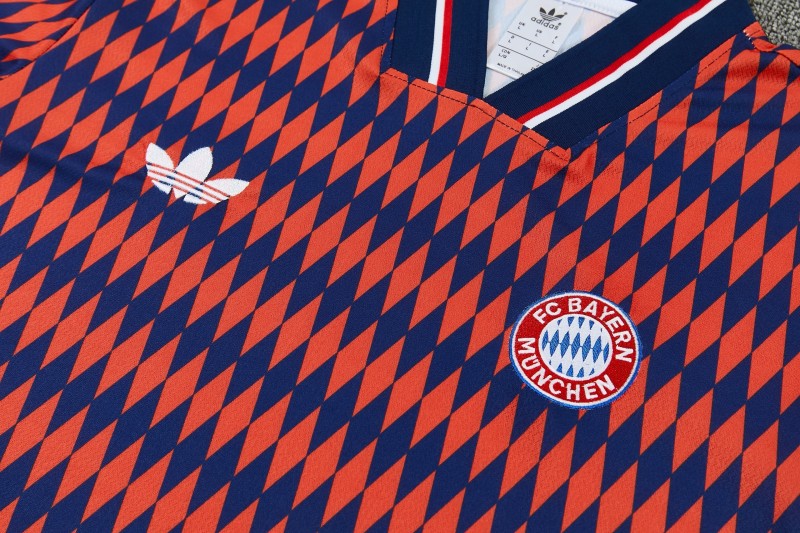 26/27 FC Bayern München Red & Navy Blue  Short Sleeve Tracksuit + Long Pants