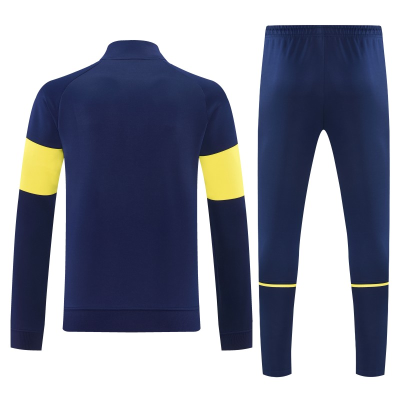 26/27 Arsenal Navy Blue & Yellow Full Zipper Jacket Tracksuit + Long Pants