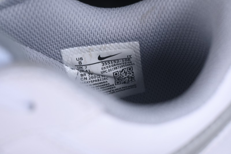 Nike SB Dunk Low Retro Skateboarding Shoes in White and Grey - 355152-106