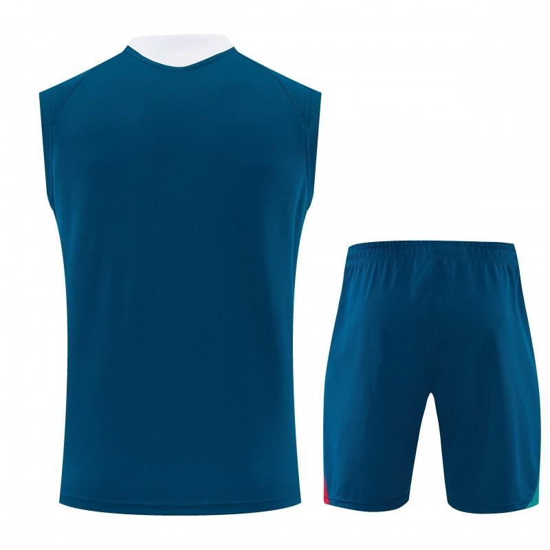 26/27 Portugal  Dark Teal Sleeveless Training Vest +Shorts Set