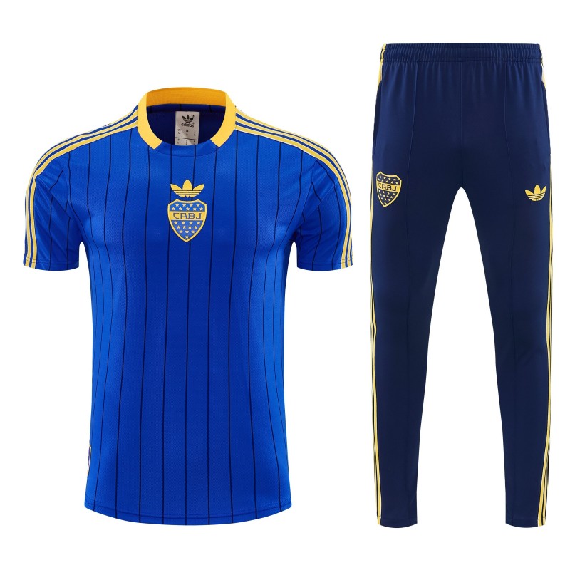 26/27 Boca Blue&Vavy Blue Short Sleeve Tracksuit + Long Pants