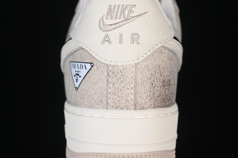Nike Air Force 1 '07 Low Collaboration Basketball Shoes with Cream Grey Tone and Full-Length Air Cushion - XL1979-129