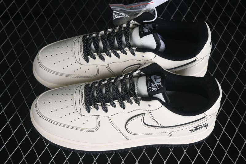 Nike Air Force 1 '07 Low Collaboration Skateboarding Shoes with Full-Length Air Cushion - DD1982-365