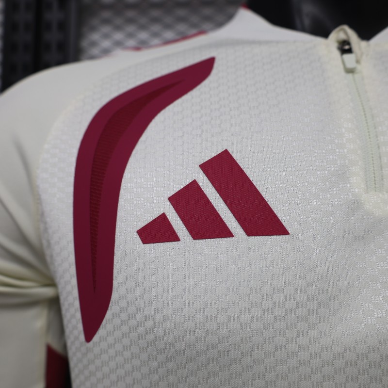 Player Version 26/27 Real Madrid CF White Red  Long Sleeve Jersey