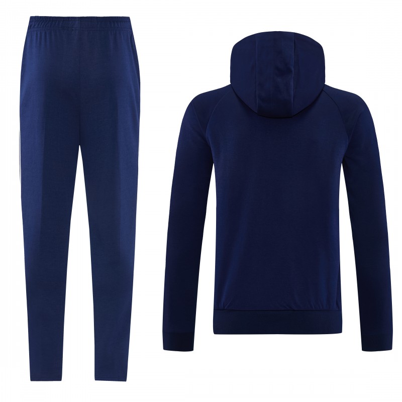 26/27 Bayern München Royal Blue Hoodie Full Zipper Jacket + Long Pants