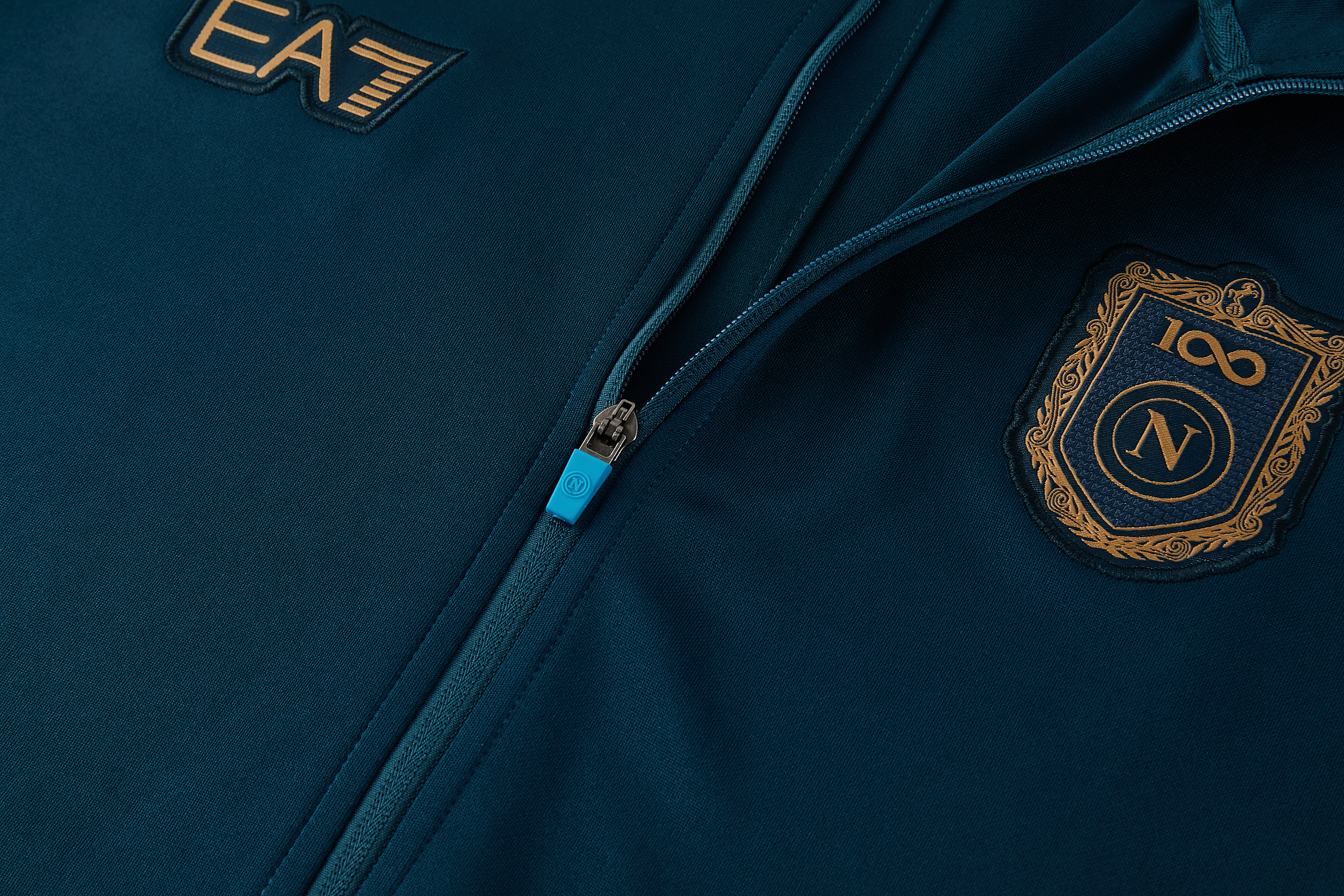 26/27 SSC Napoli Dark Green Full Zipper Jacket Tracksuit + Long Pants