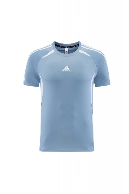 26/27 Adidas 16 Blue Grey Short Sleeve+Soccer Shorts