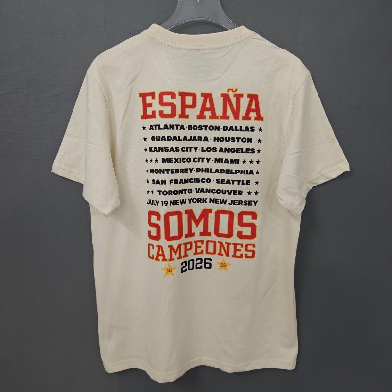 26/27 Spain Black Champions T-Shirt
