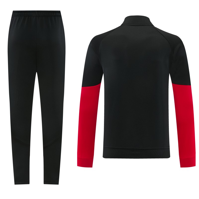 26/27 Manchester United FC  Black Full Zipper Jacket Tracksuit + Long Pants