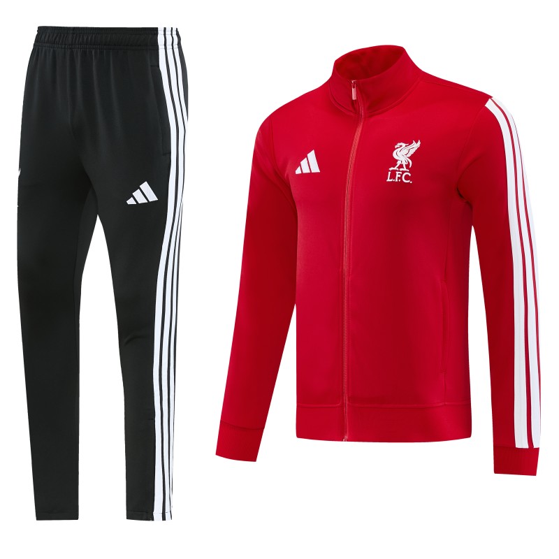26/27 Liverpool  Red Full Zipper Jacket Tracksuit + Long Pants