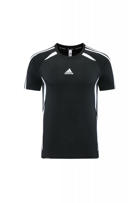 26/27 Adidas 16 Black Short Sleeve+Soccer Shorts