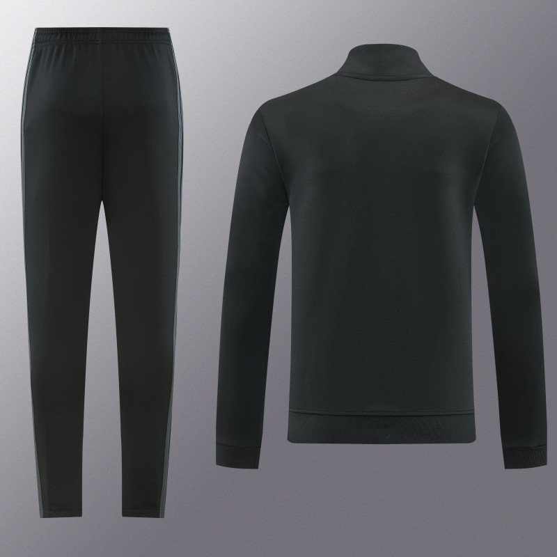 26/27 Liverpool  Black Full Zipper Jacket Tracksuit + Long Pants