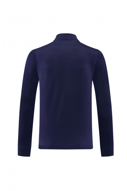 26/27  Barcelona Royal Blue Full Zipper Jacket Tracksuit + Long Pants