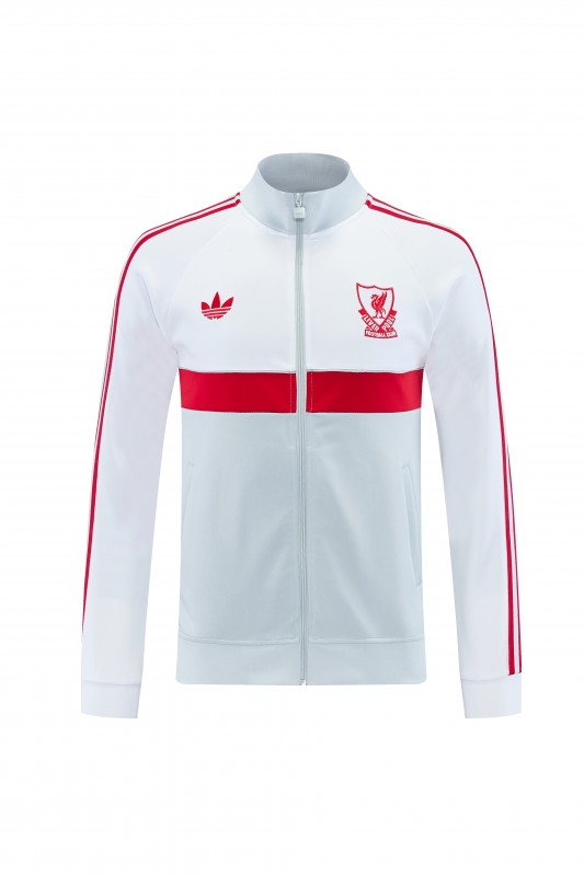 26/27 Liverpool  Grey Full Zipper Jacket Tracksuit + Long Pants