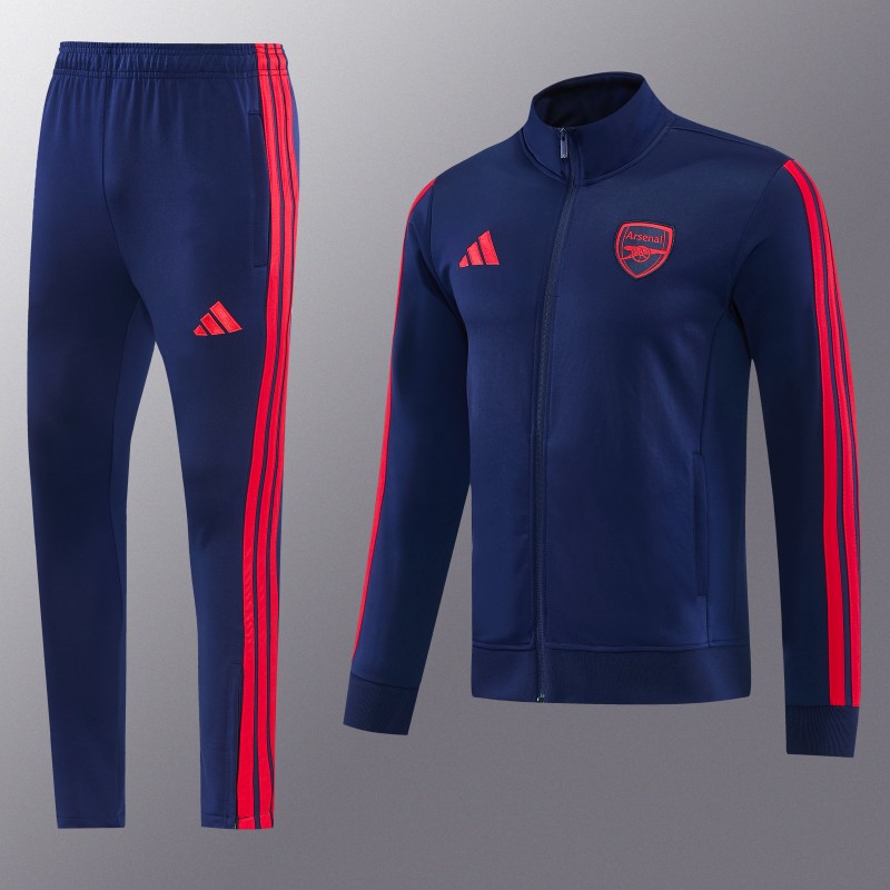 26/27 Arsenal FC Royal Blue Full Zipper Jacket Tracksuit + Long Pants