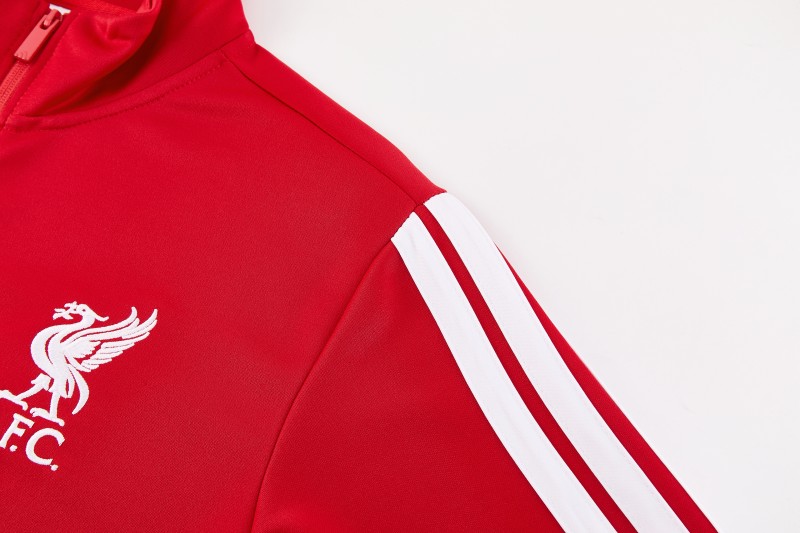 26/27 Liverpool  Red Full Zipper Jacket Tracksuit + Long Pants