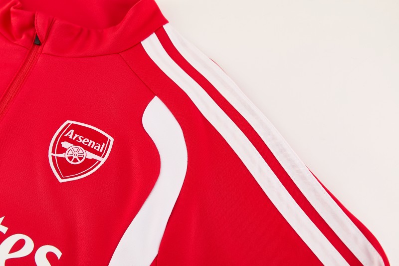 26/27 Arsenal Red Half Zipper Jacket Tracksuit + Long Pants