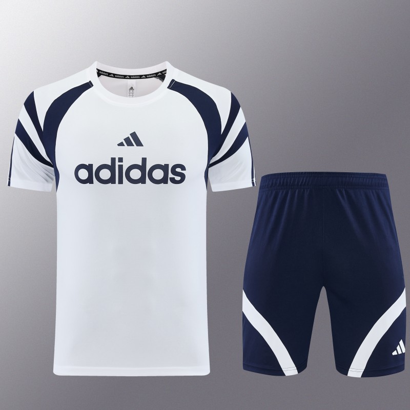 26/27 Adidas 17 White Short Sleeve+Soccer Shorts