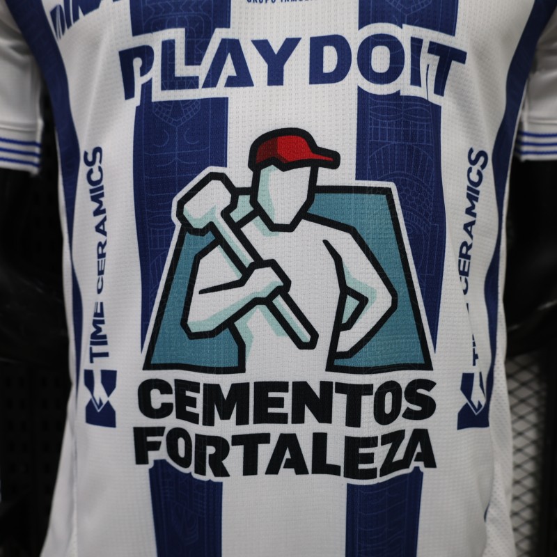 Player Version 26/27  Pachuca Home  White  Blue Jersey