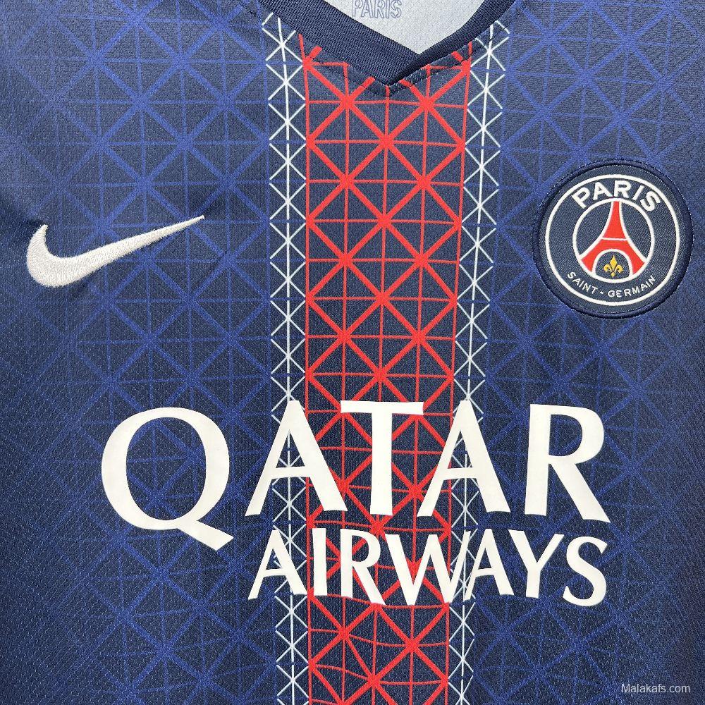 2025/26 Mens Paris Saint-Germain Home Long Sleeve Jersey