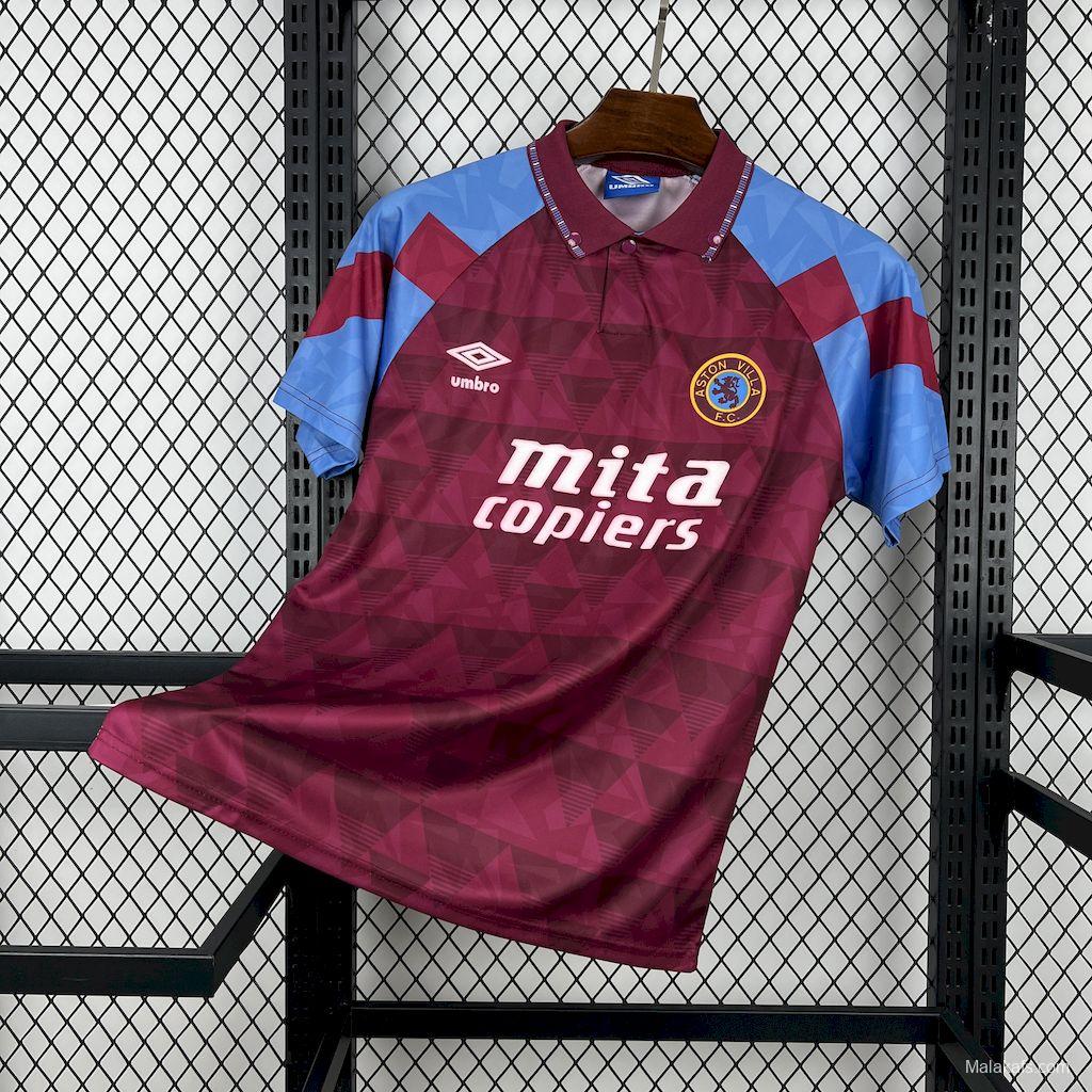 1990/92 Retro Aston Villa Home Jersey