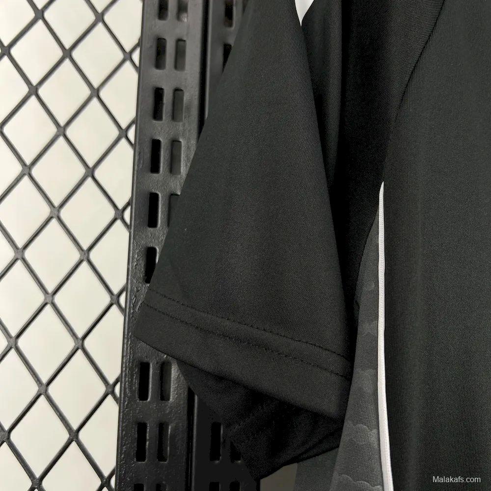 2025/26 Mens Sevilla FC Black Travel Polo Jersey