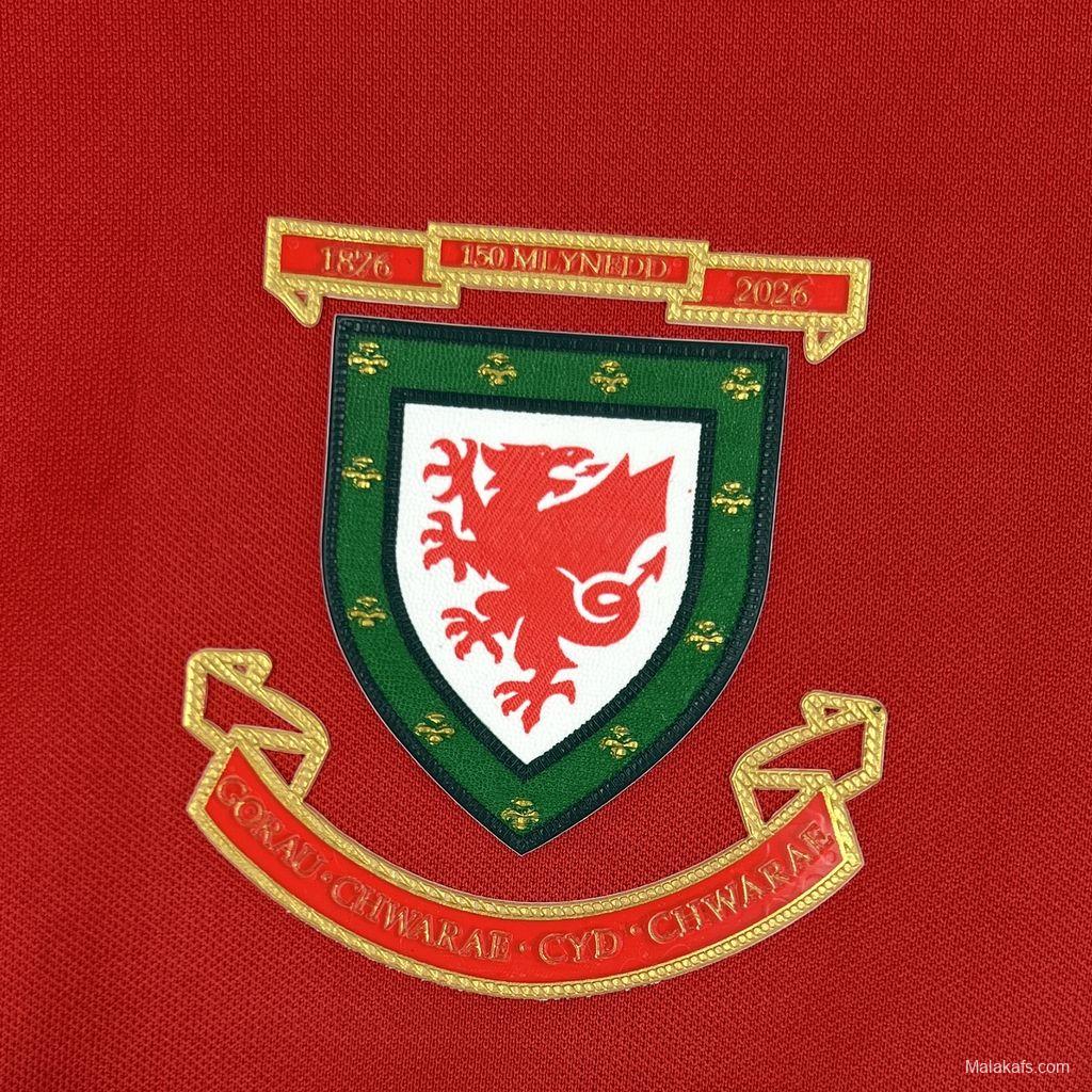 2026 Mens Wales 150th Anniversary Jersey