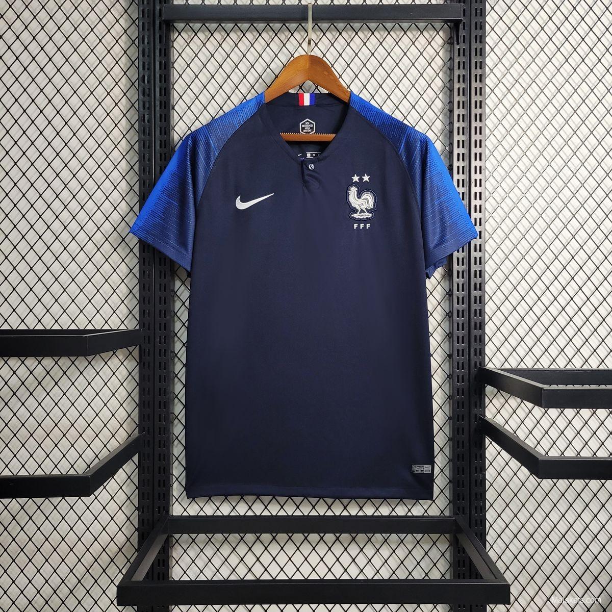 Retro 2018 France Home Jersey