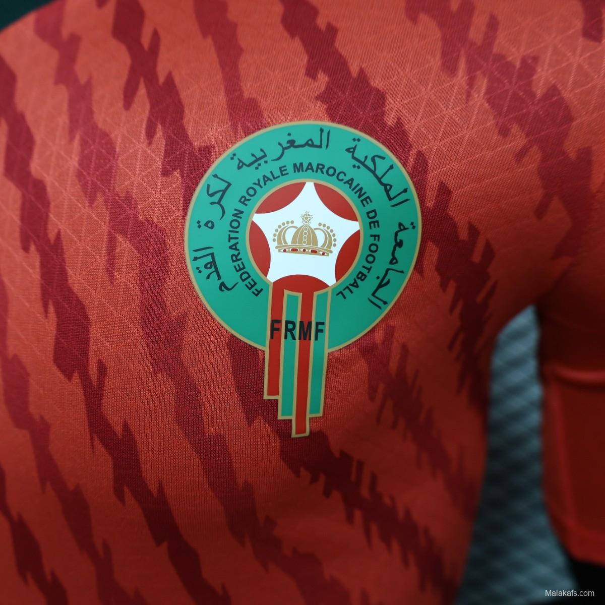 Player Version 2023 Morocco Red Jersey