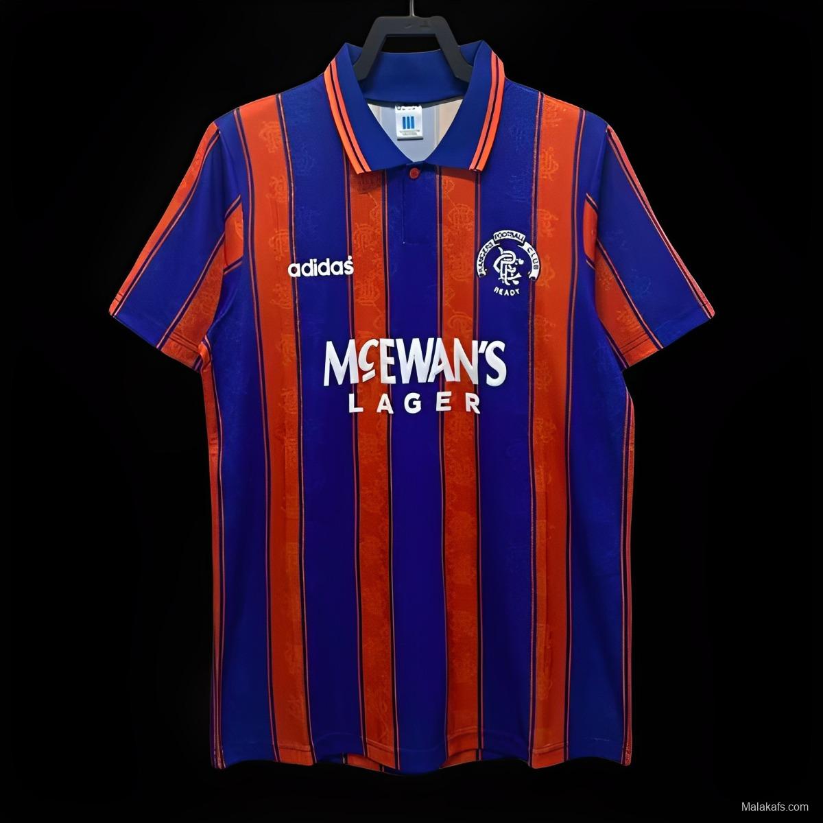 Retro 93-94 Rangers Away S-2XL Soccer Jersey