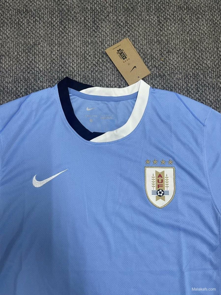 2024 Uruguay Home Blue Jersey