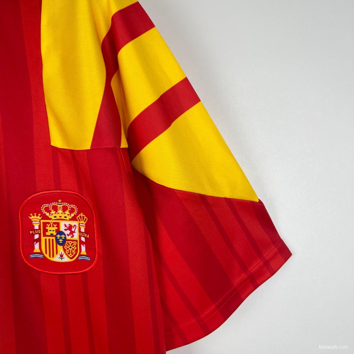 Retro 1992/94 Spain Home Jersey