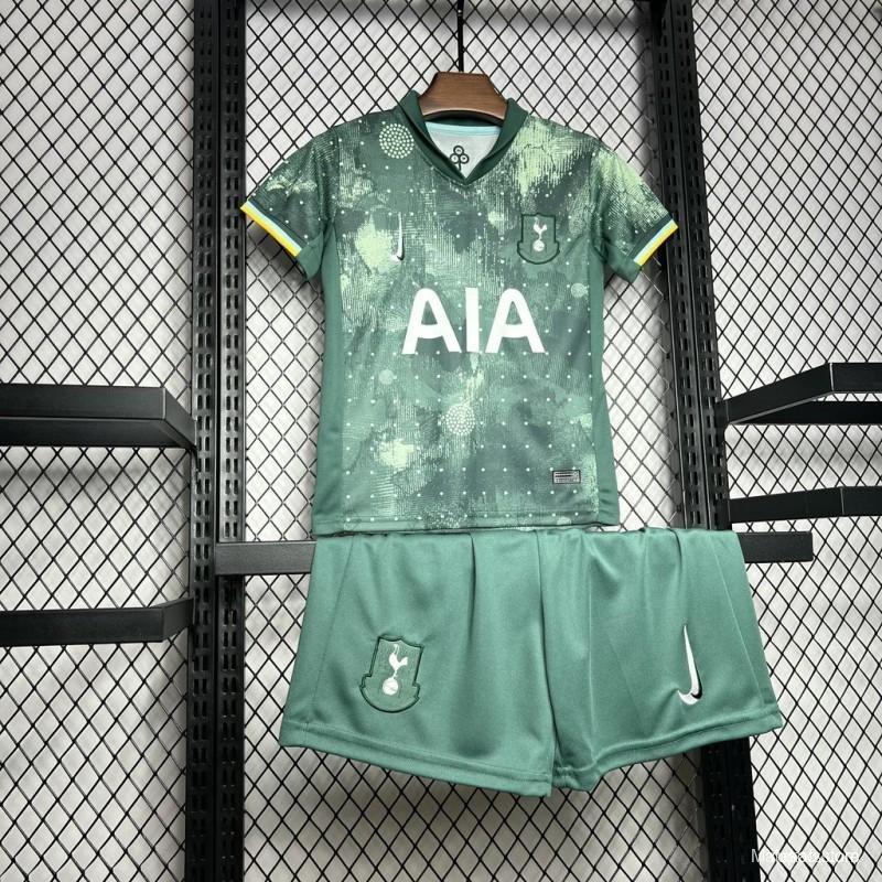 24/25 Kids  Tottenham Hotspur Third Green Jersey