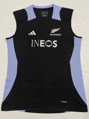 All Blacks Rugby 2024 Black Training Vest