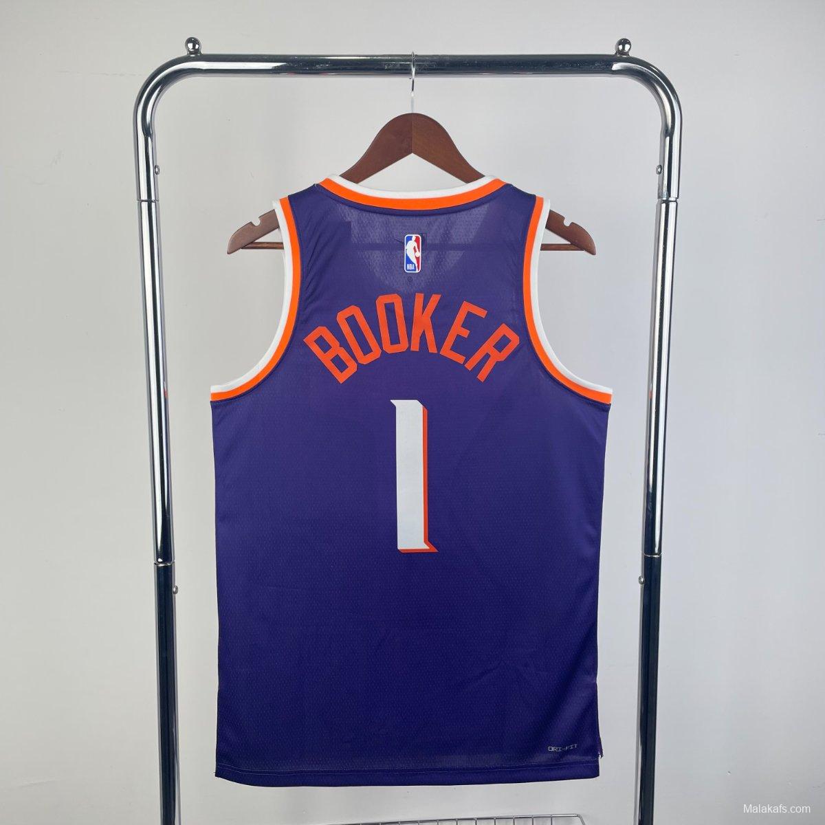 Phoenix Suns Devin Booker #1 2023/24 Icon Edition Jersey