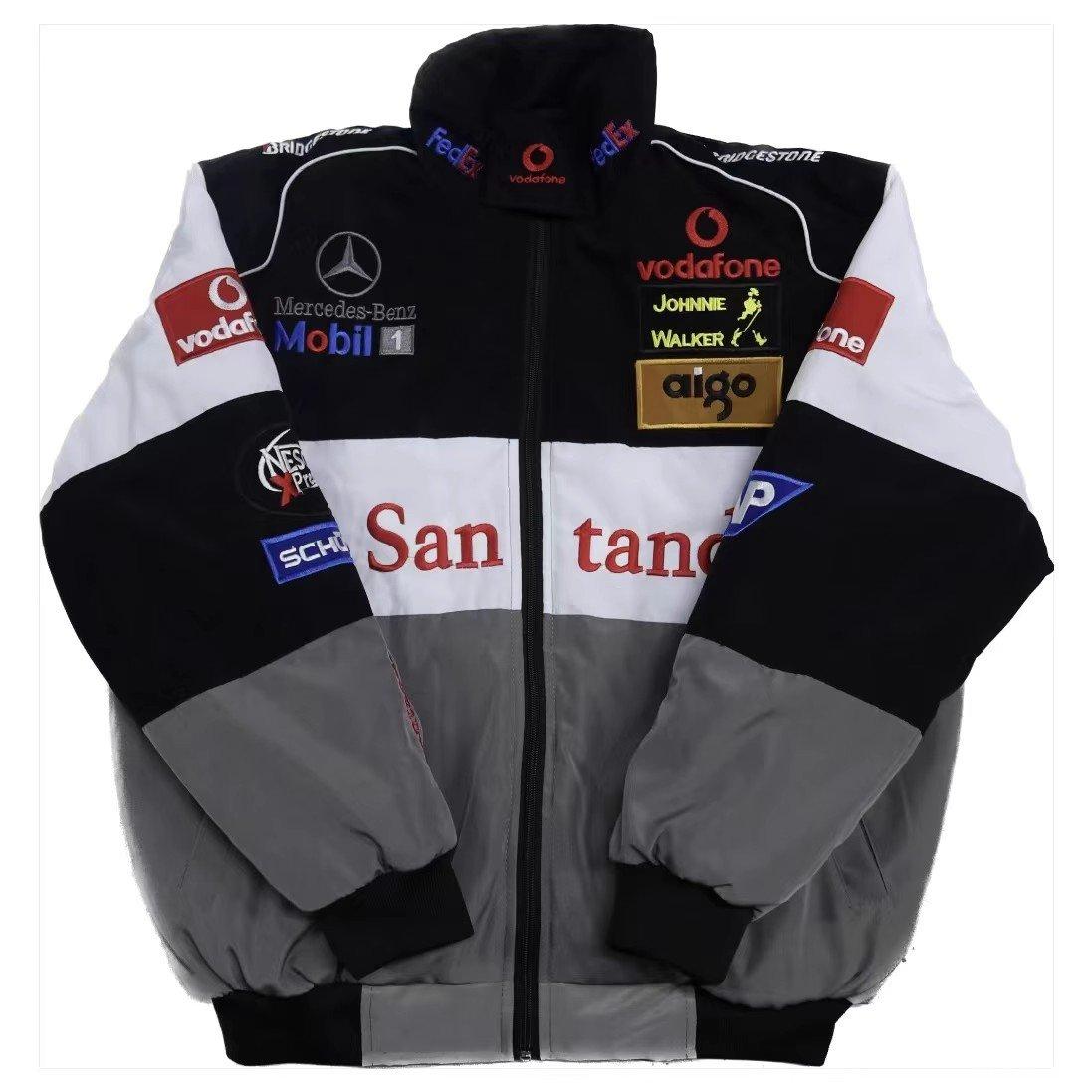 F1 MOTO Jacket Ebroidered Cotton Padded F 1 Racing Jacket