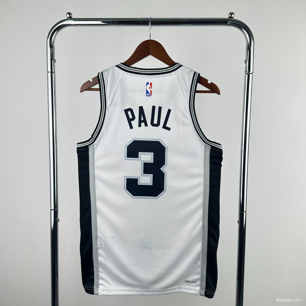 San Antonio Spurs Chris Paul #3 2024/25 Association Edition Jersey