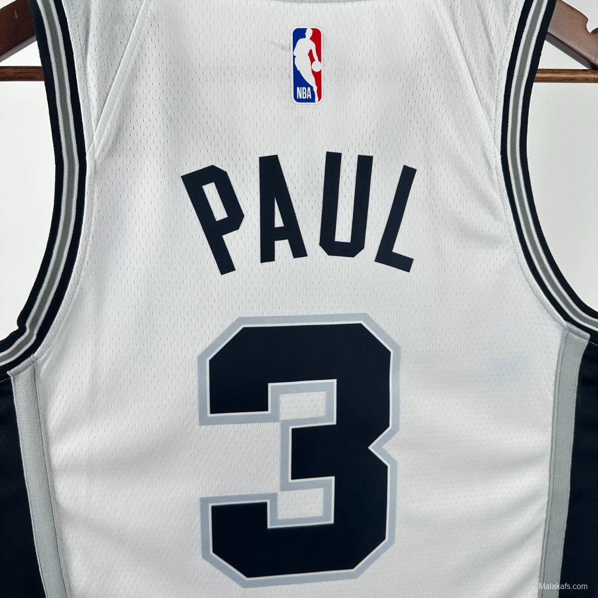 San Antonio Spurs Chris Paul #3 2024/25 Association Edition Jersey