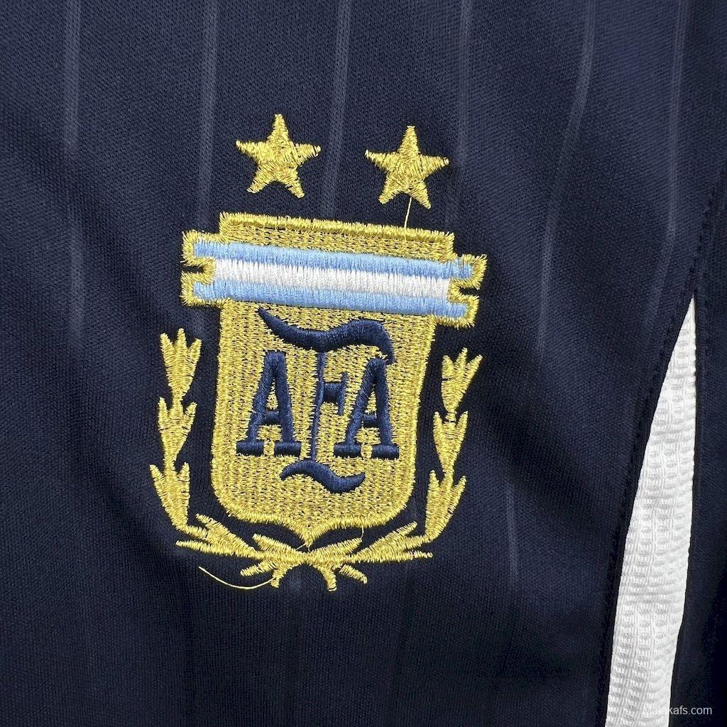 Retro Argentina 2006 Long Sleeve Away Jersey