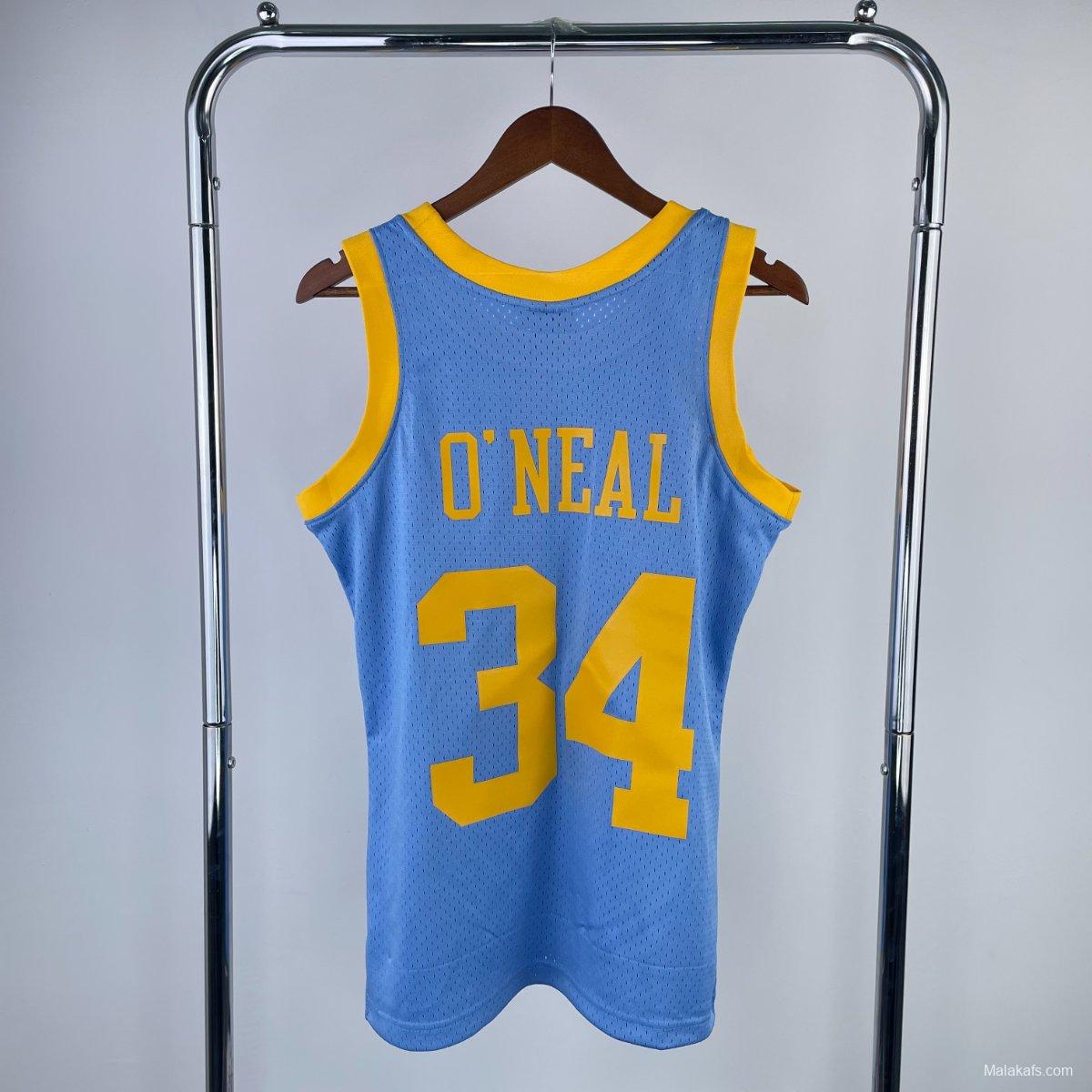 Los Angeles Lakers #34 Shaquille O'neill 2002/03 Mitchell & Ness