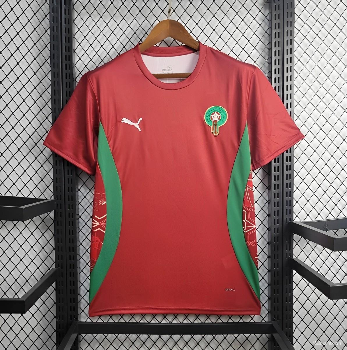 2024 Morocco Training Red Jersey