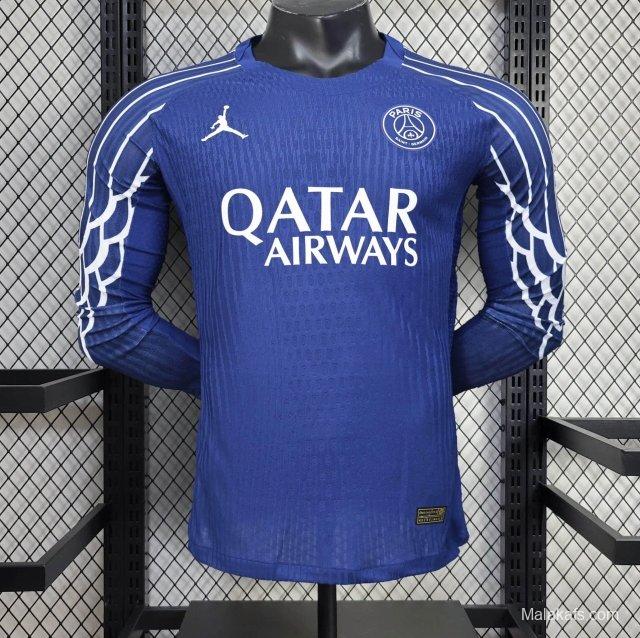 24/25 Player Version PSG Forth Blue Long Sleeve Jersey