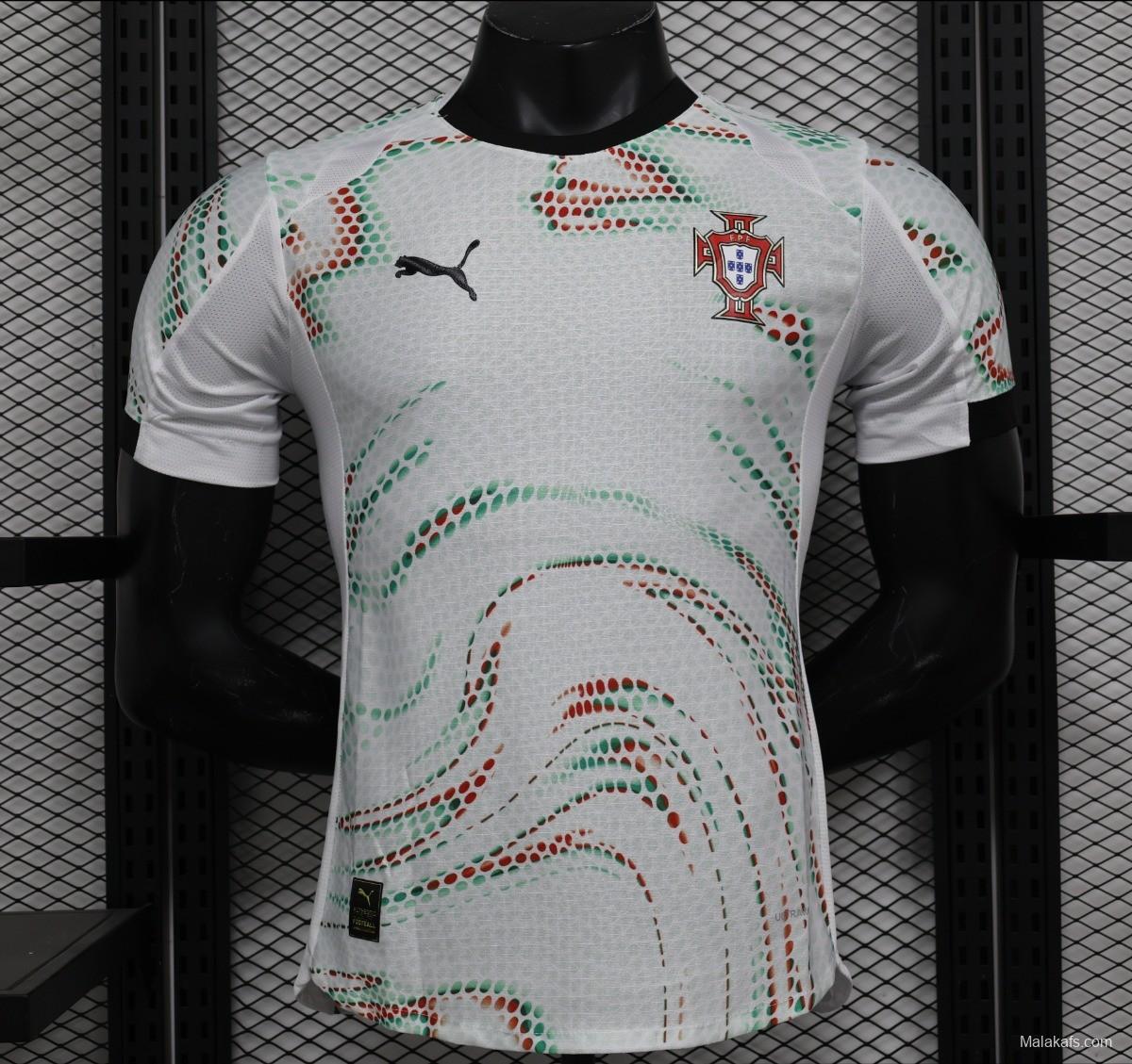 Player Version 2024 Portugal Away White Jersey