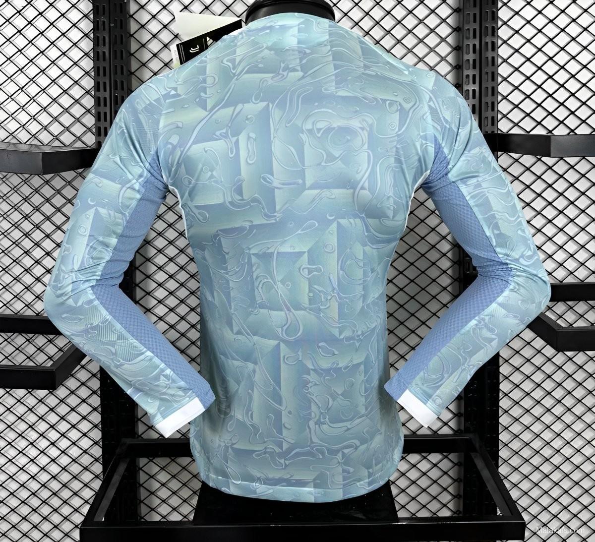 Player Version 25/26 Juventus Away Blue Long Sleeve Jersey